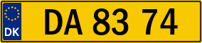 Trailer License Plate